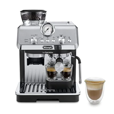 Imagen de Cafetera express De&#039;Longhi La Specialista mini Arte EC9155.MB, Thermoblock, Espresso con molinillo, 1400 W, 1.7 l, 15 bar, Metalizado/Negro