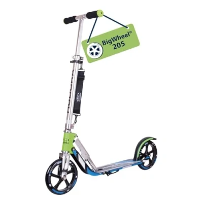 Imagen de HUDORA Scooter BigWheel 205 Rodillo de aluminio estable Patinete urbano ajustable y plegable con soporte Patín deportivo para niños adultos hasta 100kg