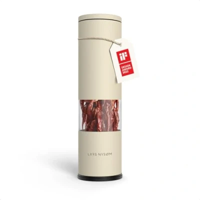 Imagen de LARS NYSØM Molinillo de Chili con Cuchilla Acero Inoxidable I Cortador Premium Especias Diseño (Almond Beige)