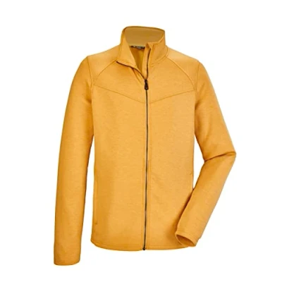 Imagen de killtec Men&#039;s Chaqueta elástica con cuello alzado/chaqueta polar KOS 72 MN FLX JCKT, dark yellow, XL, 39137 000
