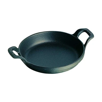 Imagen de Staub ミニ ラウンド ディッシュ Fuente Redonda apilable, Hierro Fundido, Negro, 12 cm