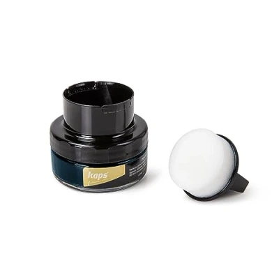 Imagen de Kaps Crema para Zapatos con Aplicador de Esponja, Cuidado Intensivo y Nutritivo del Cuero, Delicate, 70 Colores (116 azul noche)