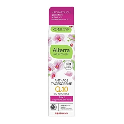 Imagen de Alterra anti age Día Crema orquídea 50 ml para piel &amp; exigentes, con maduras bio de aceite oliva, zellaktiv natural Q10, Certificación cosmética Vegano, certificado prueba bien