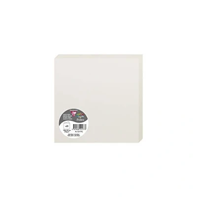 Imagen de Clairefontaine 2126 C Pollen Pack de 25 Sobres dípticas 16 x cm), color gris perla 0.10