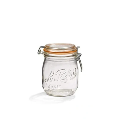 Imagen de Le Parfait Tarro de cristal, 750 ml, transparente, pack 6