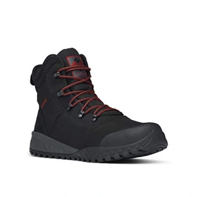 Imagen de Columbia Fairbanks Omniheat Botas de senderismo, Hombre, Talla: 44.5, Black/rusty Zapatos