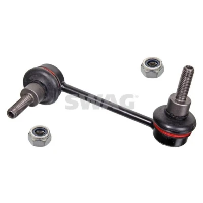 Imagen de SWAG 60 91 9867 Bieleta de suspensión Eje delantero, izquierda 127 M10 x 1,5 con tuerca autofijadora Acero NISSAN: Interstar Furgón