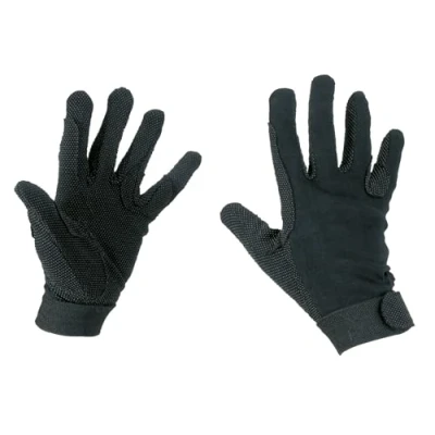 Imagen de Kerbl Guantes de equitación algodón, Talla XL, Color Negro