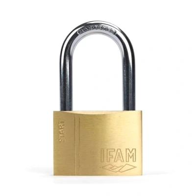 Imagen de IFAM Candado Antirrobo SR60AL Gama Start, 60 mm, Arco Largo, Sistema Doble Enganche, Incluye 2 Llaves de Serreta, Resistencia y Fiabilidad, Ideal para Maletas, Taquillas, Cajones Cajoneras, Talleres