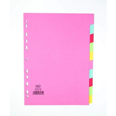 Imagen de ELBA 514421 Separador para archivadores (A4, 10 partes), azul
