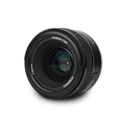 Imagen de Objetivo Yongnuo YN 35mm F/2 para cámaras DSLR Nikon Auto Enfoque AF/MF Blanco