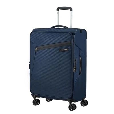 Imagen de Samsonite Litebeam Upright M, Equipaje de Mano, Spinner 66 cm, Azul (Midnight Blue)
