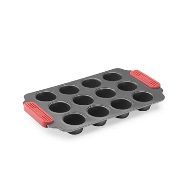 Imagen de Lékué Molde Mini Muffins Pastelería antiadherente Metálico, 12 cavidades