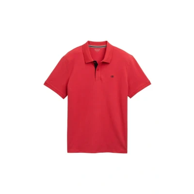 Imagen de TOM Tailor Basic Polo, Hombre, Talla: Large, Samba red