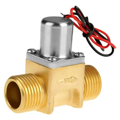 Imagen de Válvula solenoide de pulso cobre biestable, DC 4.5V 1/2&quot;Válvula electromagnética latón flujo agua
