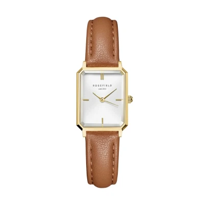 Imagen de Rosefield Octagon Reloj, Mujer, Talla: One Size, Brown gold