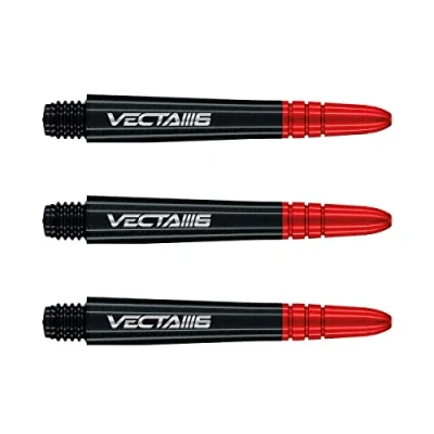 Imagen de WINMAU Vecta Blade 6 Negro Intermedio Tallos de dardo (Shafts) 1 Juego por Paquete (3 Ejes en Total)