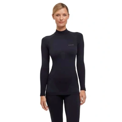 Imagen de FALKE Warm Turtleneck W L/S SH hilo funcional secado rápido termo 1 pieza, Capa de base superior Mujer, Negro (Black 3000) nuevo ecológico, XL