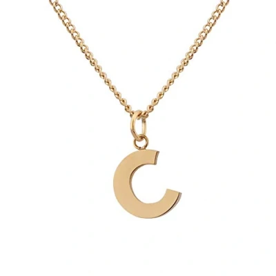 Imagen de GD GOOD.designs Cadena con letras C de oro 18 quilates para señoras colgante la a Z iniciales