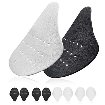Imagen de CAREOR 4 pares de protectores antiarrugas para zapatos, prevención arrugas en la puntera los pies, evita que zapatos deportivos se arruguen, accesorio