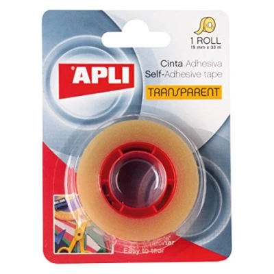 Imagen de APLI 11166 Cinta adhesiva celo transparente 19 mm x 33 m
