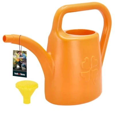 Imagen de KOTARBAU® Regadera de plástico Resistente 4,5 l, Ovalada con Cabezal Efecto Lluvia, Accesorio jardinería para regar Flores, Plantas, alcachofa extraíble, Mango ergonómico