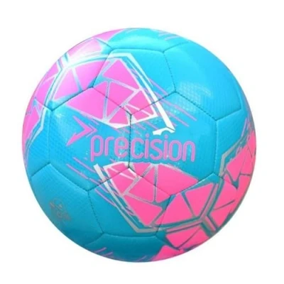 Imagen de Precision Fusion Balón de fútbol Midi Alto Rendimiento, Duradero, Cosido a máquina, Forro EVA 2 mm, Ligero, 220 g, Azul, tamaño Oficial Pelota
