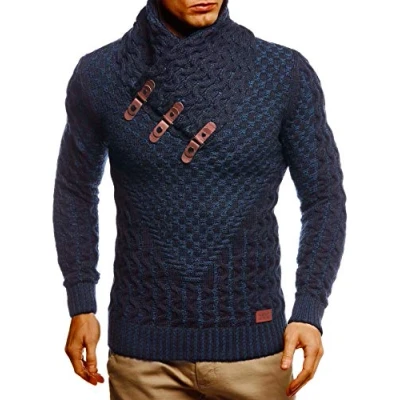 Imagen de Jersey de Punto para Hombre Pulóver Cálido y Estiloso Otoño e Invierno