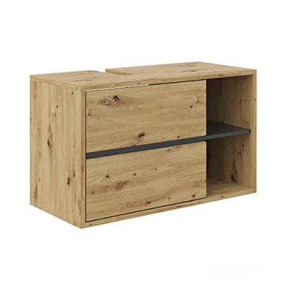 Imagen de Vicco Mueble para Lavabo Viola, Roble Artesanal, 100 x 60 cm