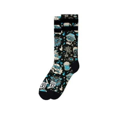 Imagen de American Socks Calcetines A Media Pierna Modelo Dopamine Altura Alta Diseño Divertido Tecnología Absorción (FR/ES, Letras, L, XL, Regular, Unisax adulto, Dopamine)