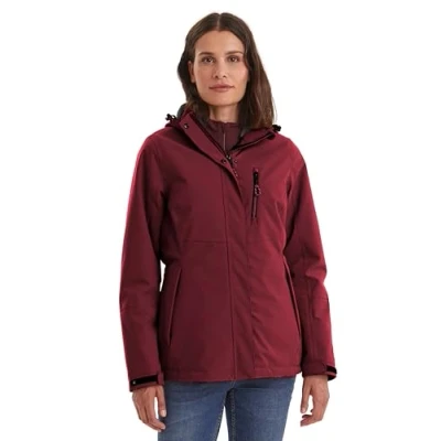Imagen de Killtec KOW 140 WMN Jckt Chaqueta de invierno con capucha desmontable, borgoña, 46 para Mujer