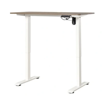 Imagen de Vinsetto Escritorio Eléctrico de Pie Macro Altura Ajustable con 4 Teclas Memoria Automática Inteligente para Oficina Casa 120x60x72 116 cm Blanco