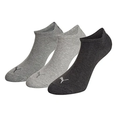Imagen de Puma Unisex 3 PACK Calcetines de deporte, Talla: 43 46, Grau
