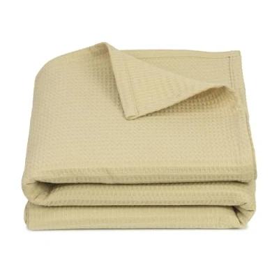 Imagen de ZOLLNER Manta de Peluche piqué 100% algodón, Beige.