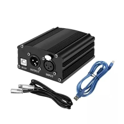 Imagen de HiCOZZIE Fuente de alimentación Phantom 48 V 1 Canal con para micrófono XLR 3 la del