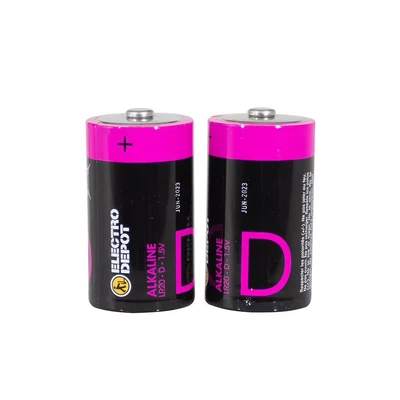 Imagen de Pack Pilas Electro Depot Alkaline Lr20 D X 2 Uds