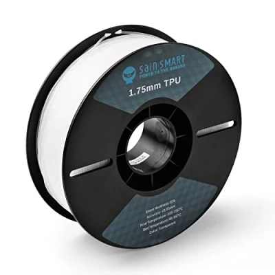 Imagen de Sainsmart filamento tpu 87a 1,75 mm flessibile per stampante 3d in tpu, bobina da 1 kg, colore naturale