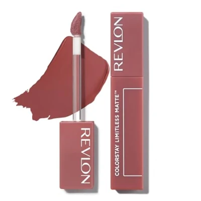 Imagen de Revlon ColorStay Limitless Matte, Pintalabios Mate de larga duración, Fórmula Vegana, No Budge Ligera/Cómoda, Resistente al Agua, Tono 012 Lead The Way