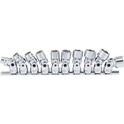Imagen de BGS 205 Juego de articulaciones cardánicas hexagonal entrada 10 mm (3/8&quot;) 19 piezas
