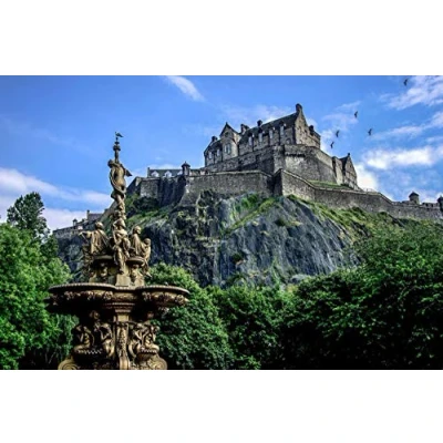 Imagen de SHILIHOME Castillo de Edimburgo Escocia Pintura por números DIY Único