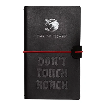 Imagen de Grupo Erik Cuaderno de viaje The Witcher notas cuero sintético 19,6X12 cm Diario personal niño Bloc negro viaje, licencia oficial