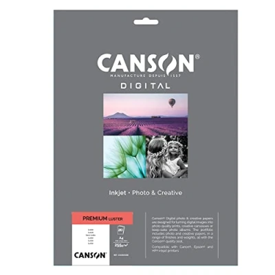 Imagen de Canson Performance, Papel Fotográfico Digital, Pochette, A4, Blanco, 20 hojas