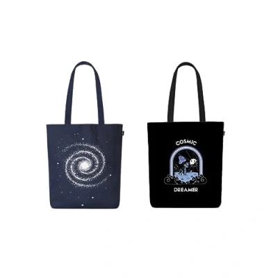 Imagen de Ecoright Tote Bag De Algodón, Bolso Mujer Ecológica, Bolsa Tela Cremallera Para El Playa, Viajes, Compras, Uso Diario