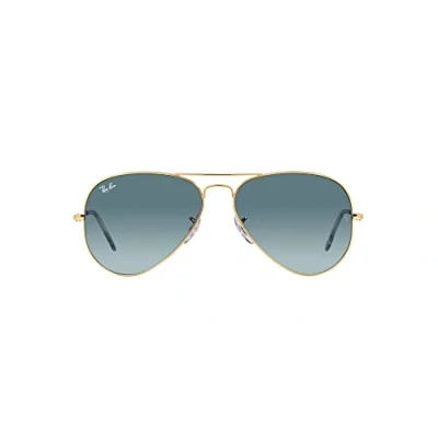 Imagen de Ray Ban Gafas de sol unisex RB3025 AVIATOR LARGE METAL 001/3M color Oro azul medida lente 55 mm