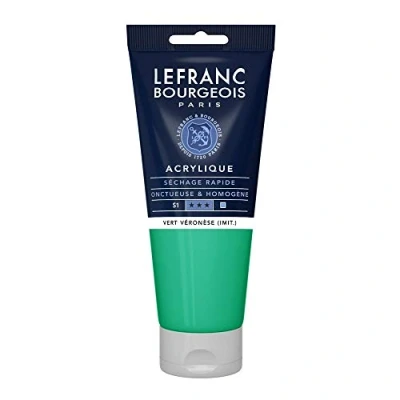 Imagen de Lefranc Bourgeois Acrílico Fine, Verde de Verona (IMT), 200 ml
