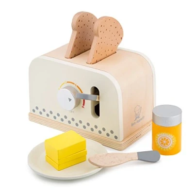 Imagen de New Classic Toys 10706 rol (Cocina y Comida, Estuche de Juego, 3 año(s), Niño/niña, Multicolor), Color Madera