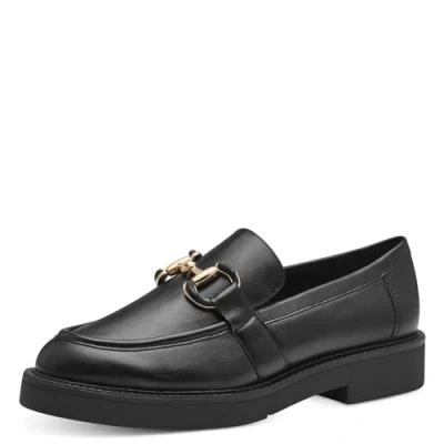 Imagen de MARCO TOZZI 2 24301 42 Zapatillas, Plantilla Feel Me, Forro Interior Suave, Mocasín Mujer, Negro, 37 EU