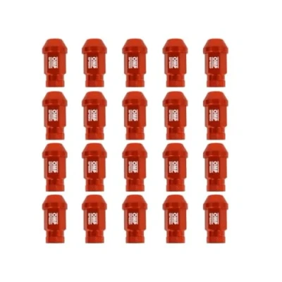 Imagen de OMP SPEED Set 20 Tuercas de Rueda con Métrica M14 x 1.5, Llave 19 Largo Roscado 40 mm, color Naranja Aluminio 7075