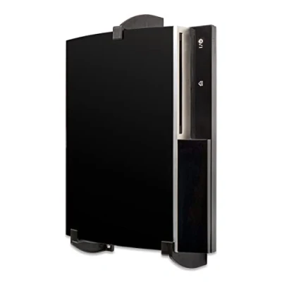 Imagen de P3D Lab Soporte de pared para consola juegos Playstation 3 PS3, color negro, fácil instalar con accesorios incluidos. Fabricado en Reino Unido
