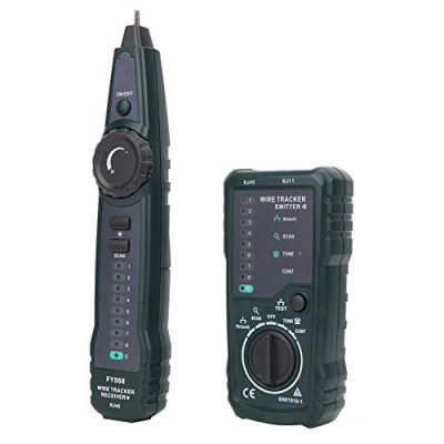 Imagen de Rastreador de Cables Multifuncional, Comprobador Red Telefónica Walfront FY868 RJ45 RJ11 Localizador Buscador Línea